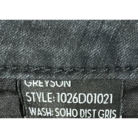 Monfrere Greyson Soho Dist Black Paint Splatter Ripped Skinny Jeans - USA - Picture 7 of 9